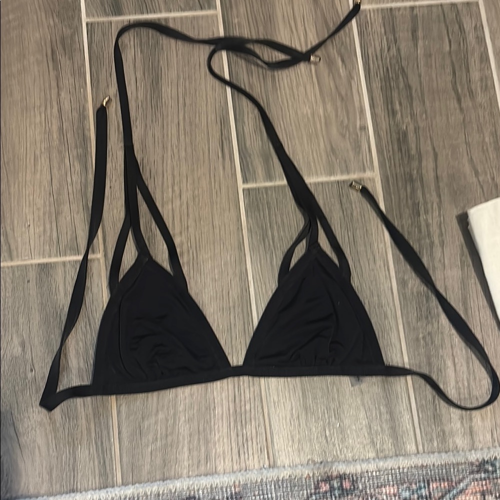 Beach Bunny Black Triangle Bikini Top